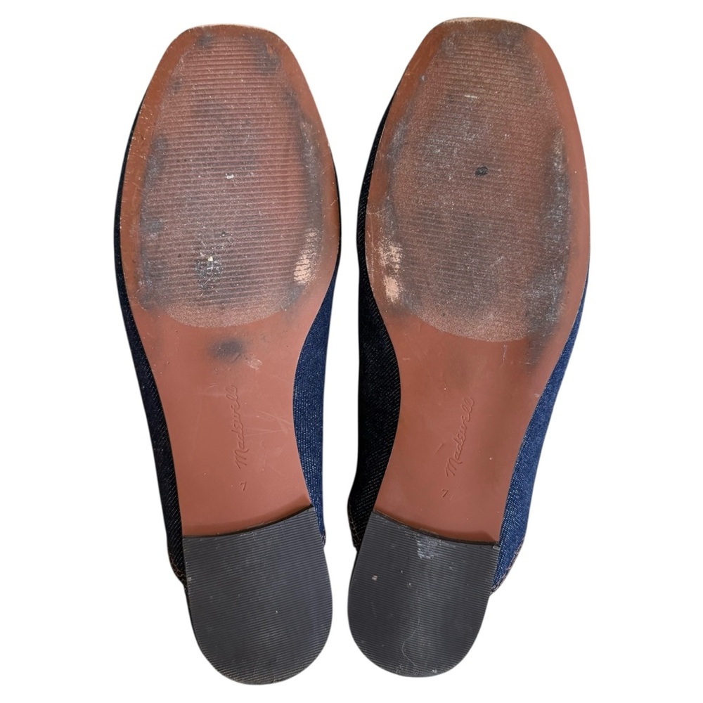 Madewell The Greta Ballet Flat Mule Dark Denim Multi Women’s Size 7 - Picture 10 of 11